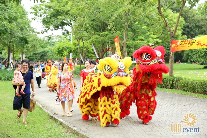 thuê biểu diễn múa lân trung thu