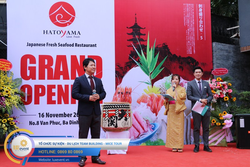 tổ chức khai trương nhà hàng Nhật Bản
